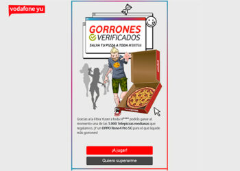 Vodafone regala Pizzas medianas de Telepizza, hazte con la tuya