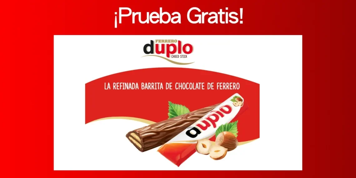 Obtén gratis una muestra de barritas Ferrero Duplo ¡Dan hasta 3.000 reembolsos!