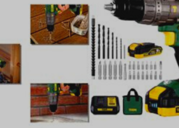 Éxito en ventas en Amazon este taladro atornillador y percutor con 30 accesorios