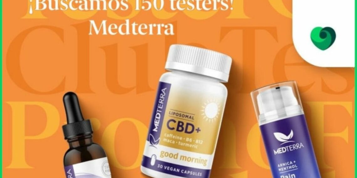 Buscan 150 probadores par productos CBD Medterra