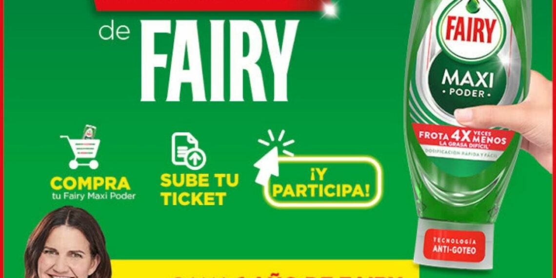 Sortean 100 premios de 1 año de Fairy gratis