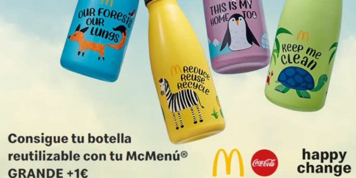 Consigue una botella reutilizable con tu Menú McDonald’s