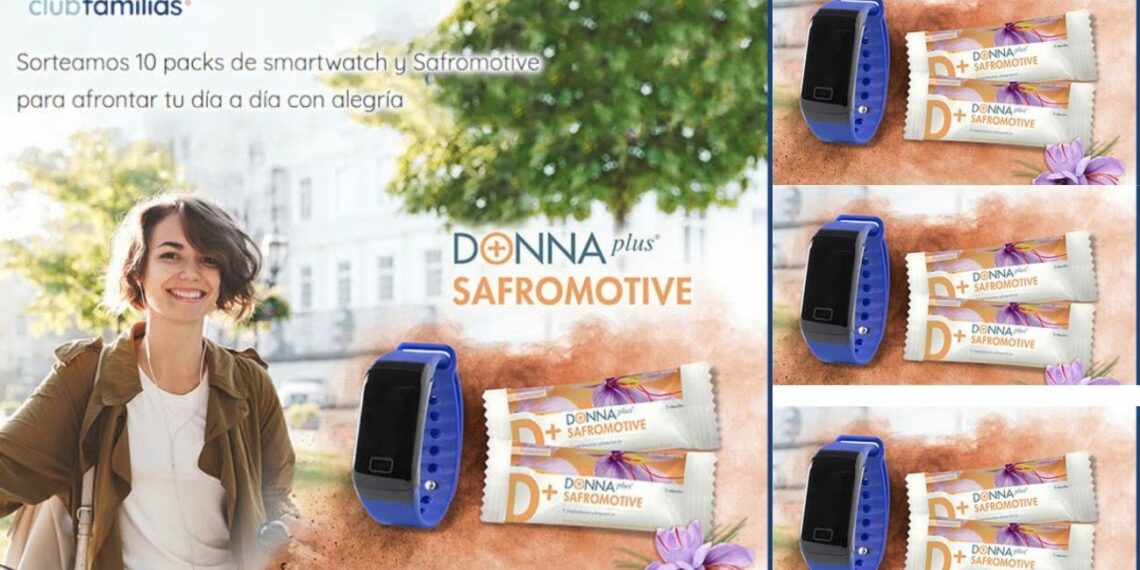 Sorteo 10 packs de Smartwatch + Safromotive DONNA plus con Club Familias