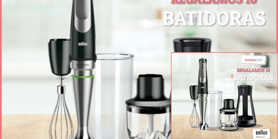 Sorteo Tu Casa Club  10 batidoras Braun Minipimer 9  