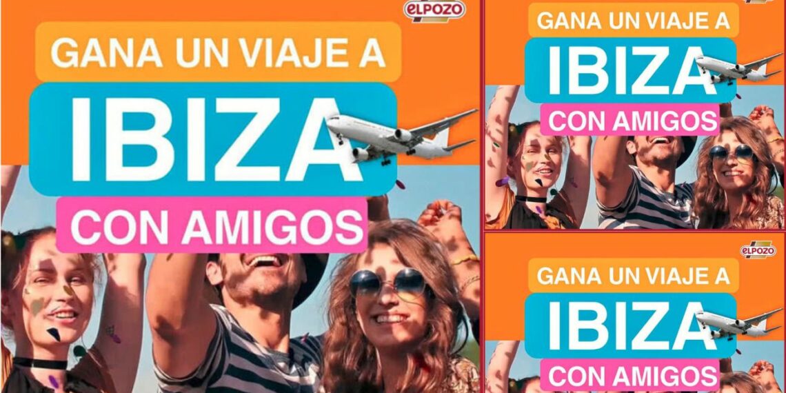 Sorteo ElPozo de 1 viaje a Ibiza para 4 personas y más de 200 premios