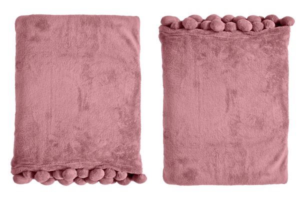 Oferta en Aldi en sus nuevas y suaves mantas con pompones por menos de 12 euros