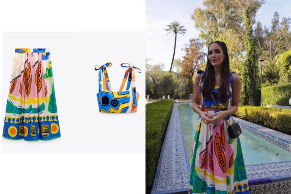 Rocío Osorno arrasa con un conjunto de Zara muy colorido para esta temporada