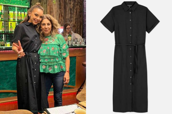 Chenoa luce elegante con un vestido camisero de Primark perfecto para esta temporada