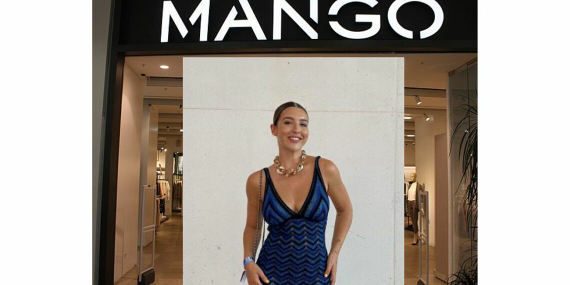 Alba Díaz luce fabulosa con un vestido de estampado geométrico de Mango que arrasa en ventas