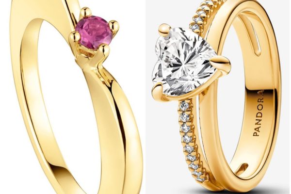 Los anillos en forma de corazón de  Tous y Pandora para un San Valentín inolvidable