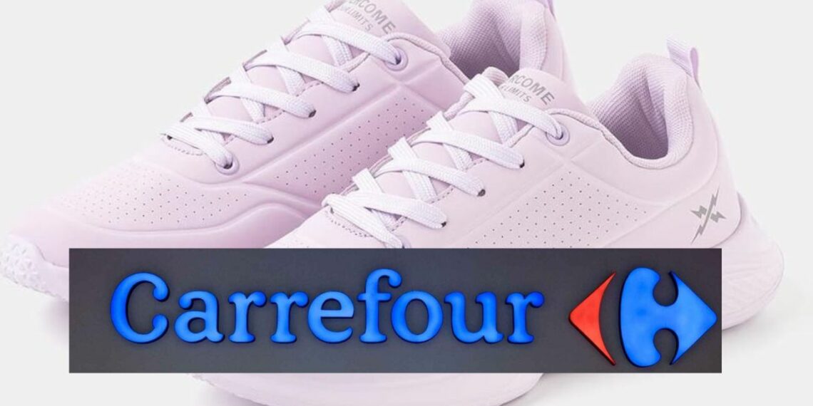 Las Zapatillas deportivas rosa de TEX en Carrefour