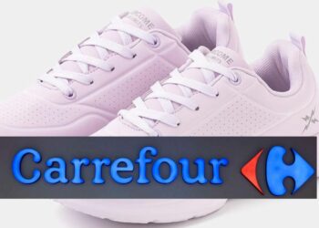 Las Zapatillas deportivas rosa de TEX en Carrefour