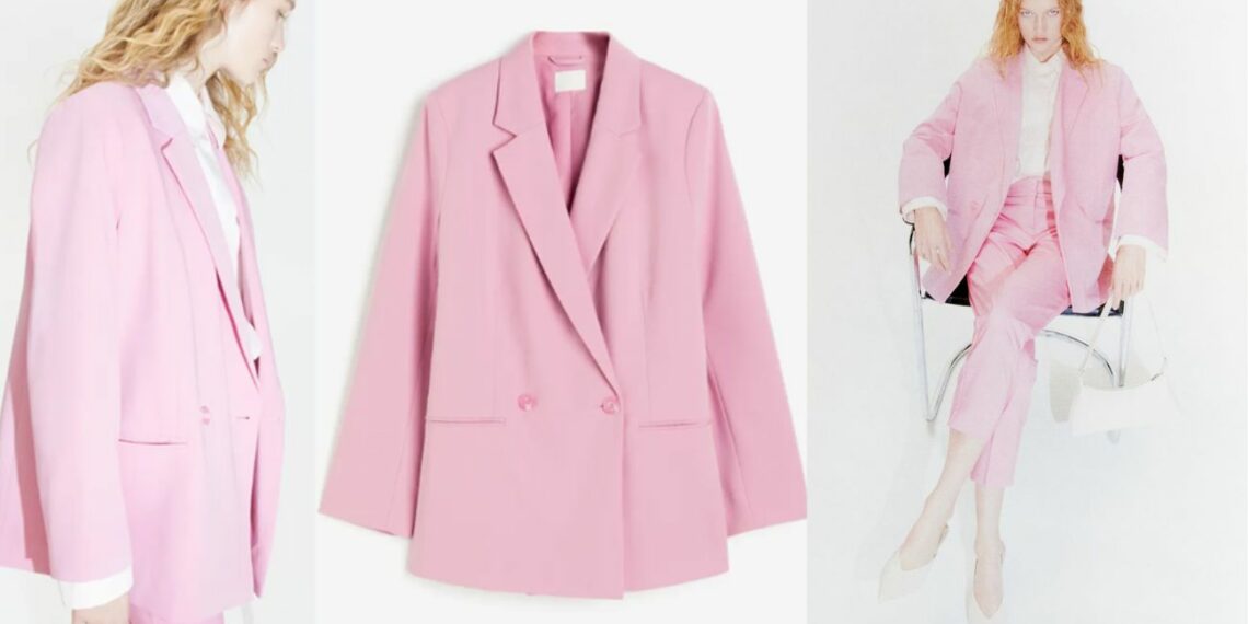 Eleva tu estilo esta primavera con la americana rosa de H&M