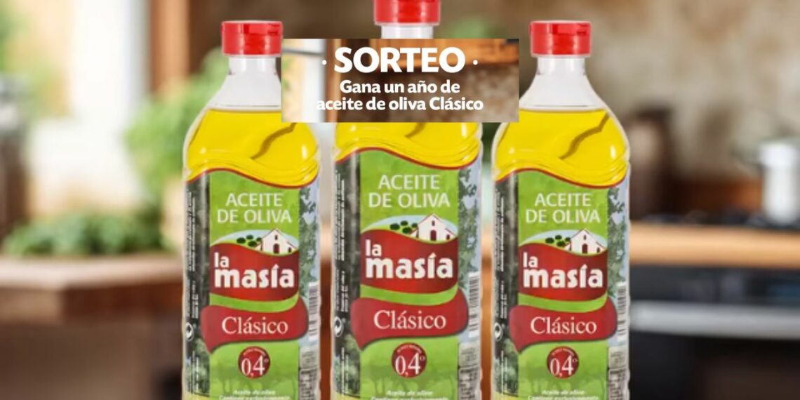 En el sorteo de La Masía reparten 5 lotes de 1 Año de Aceite de Oliva