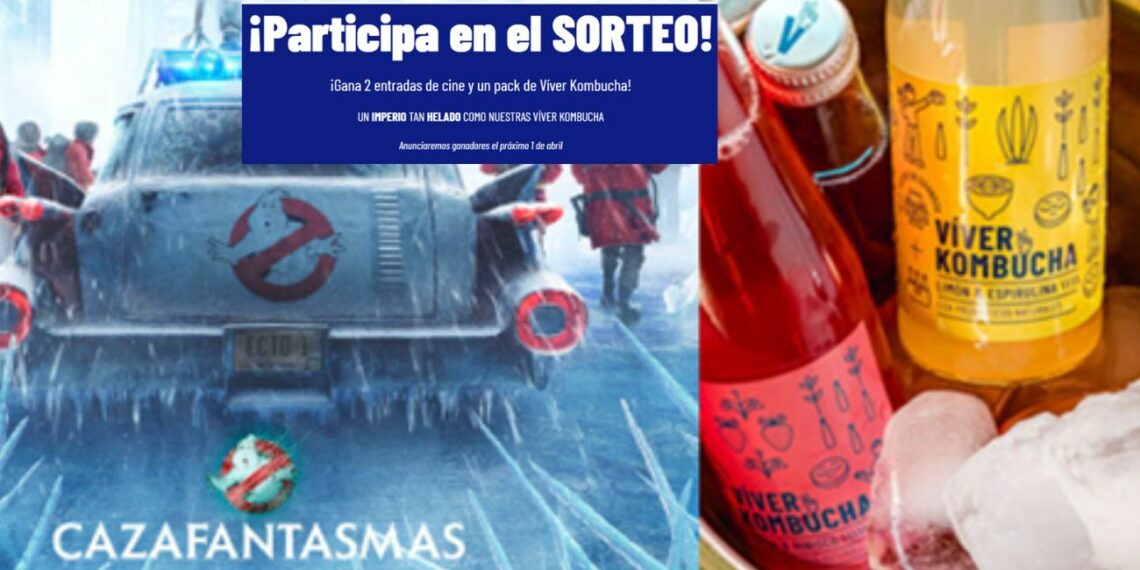 Sorteo 1 pack de Víver Kombucha y entradas para "Cazafantasmas"