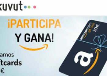 Sorteo de 5 tarjetas de 20€ de Amazon con Kuvut