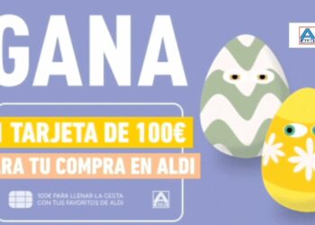 Sorteo de Pascua Aldi 5 Tarjetas de 100€