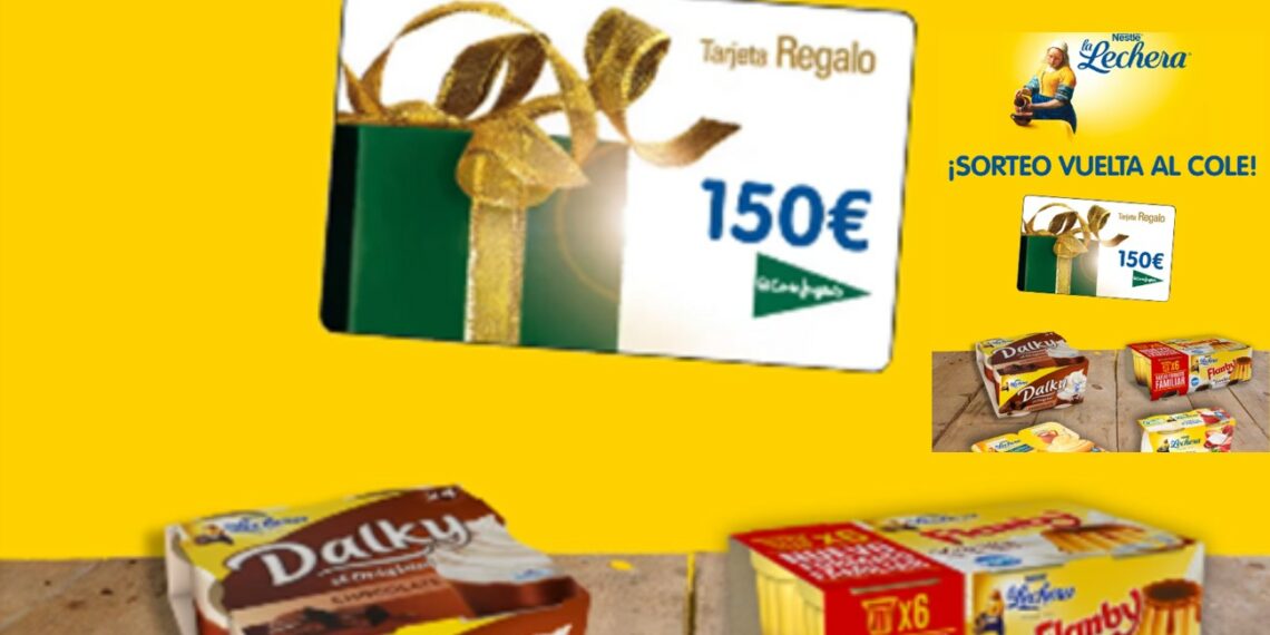 Sorteo La Lechera de 3 Lotes de Yogures y Postres + Tarjeta El Corte Inglés de 150€