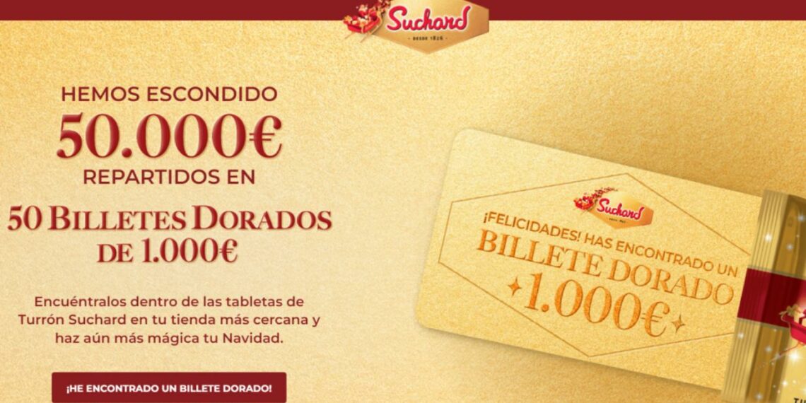 Sorteo Suchard 50 premios de 1000 euros