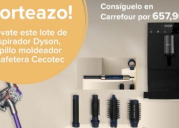 Sorteo Carrefour  un aspirador Dyson un cepillo moldeador y una cafetera Cecotec