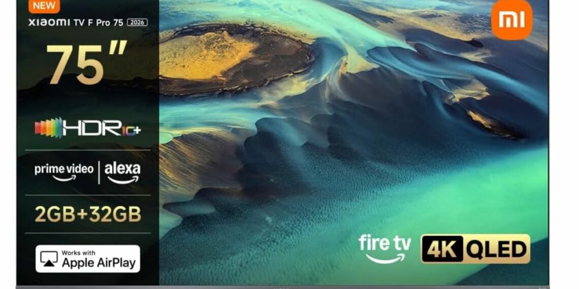 Smart TV 4K QLED Xiaomi TV F Pro 75 con Alexa y Fire TV en Amazon por 499 €