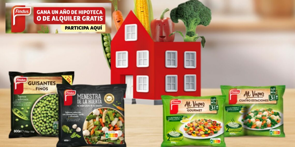 Sorteo Findus 2026 gana un año de alquiler o hipoteca gratis