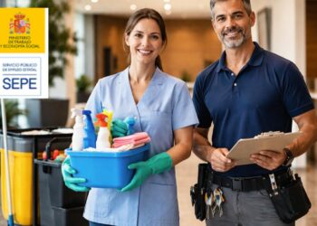 El SEPE lanza 4.000 empleos sin estudios ni experiencia: limpieza y conserjería con contrato fijo