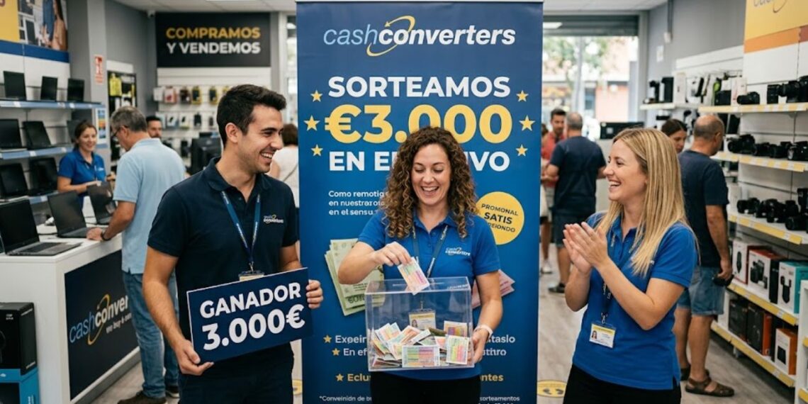 Cash Converters sortea 3.000 euros en efectivo