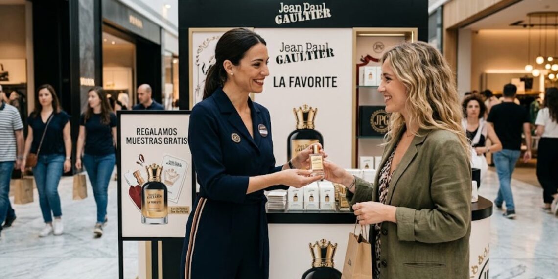 Jean Paul Gaultier regala muestras gratis de La Favorite